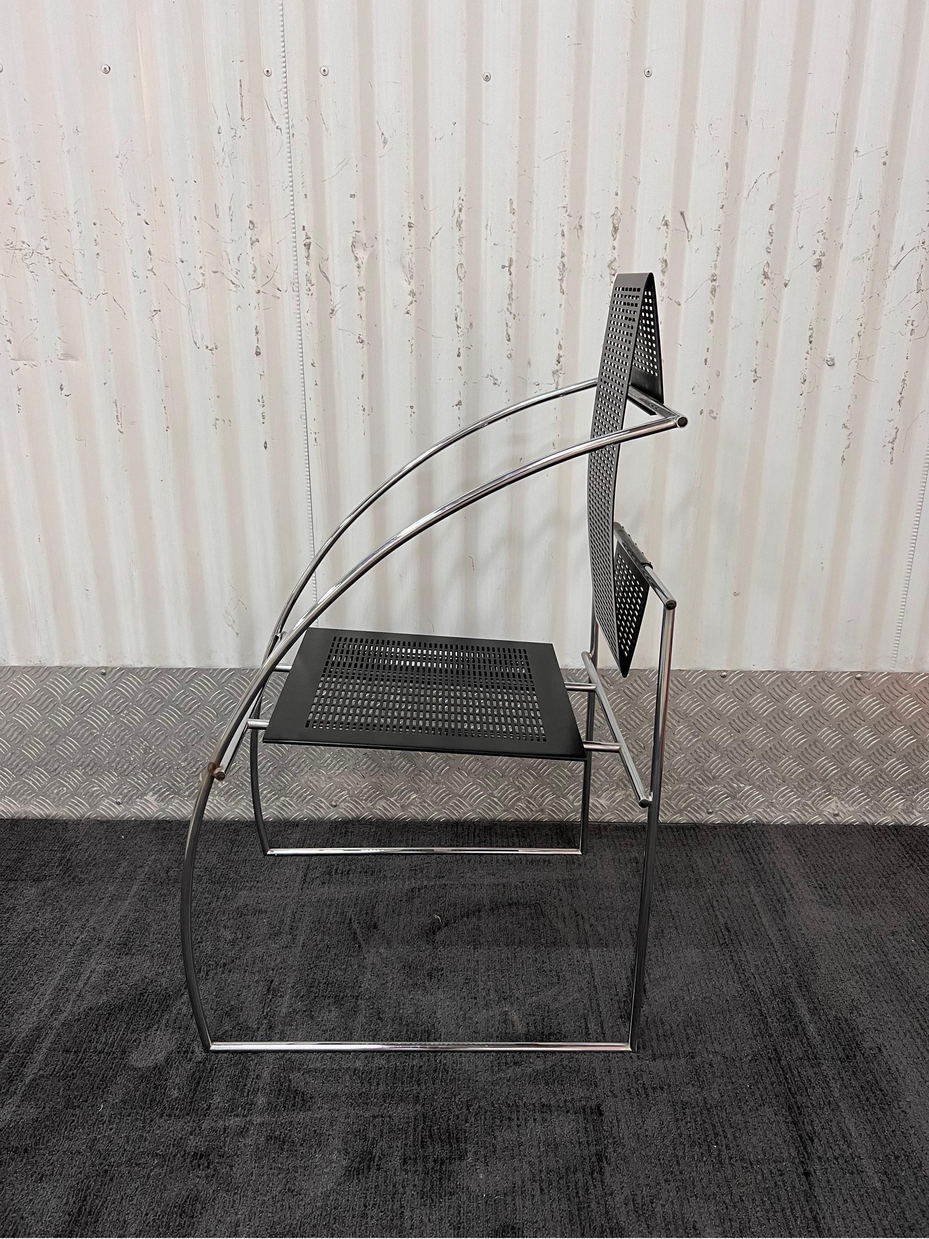 Steel Mario Botta Quinta Chairs for Alias, a Pair