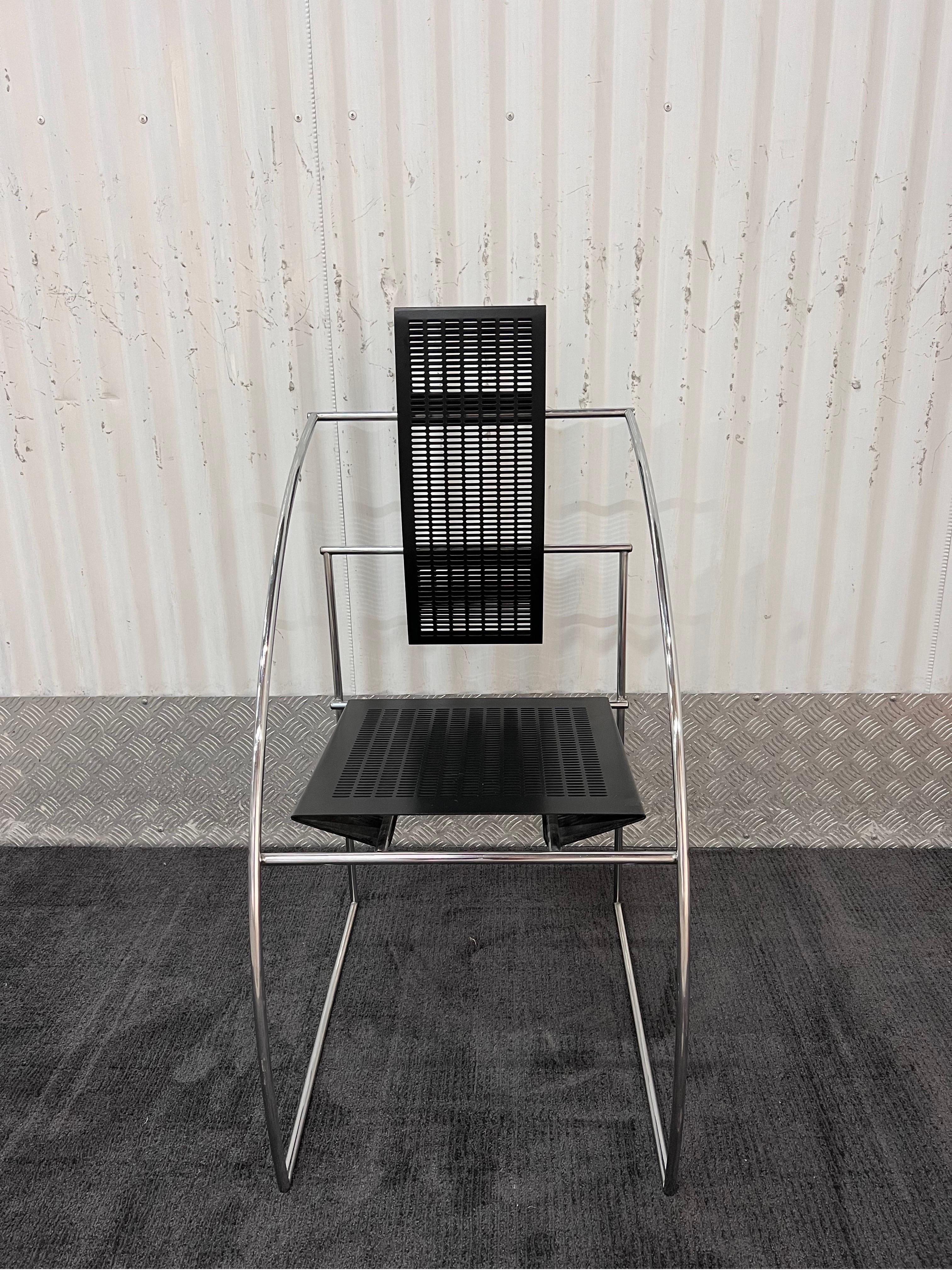 Steel Mario Botta Quinta Chairs for Alias, a Pair For Sale