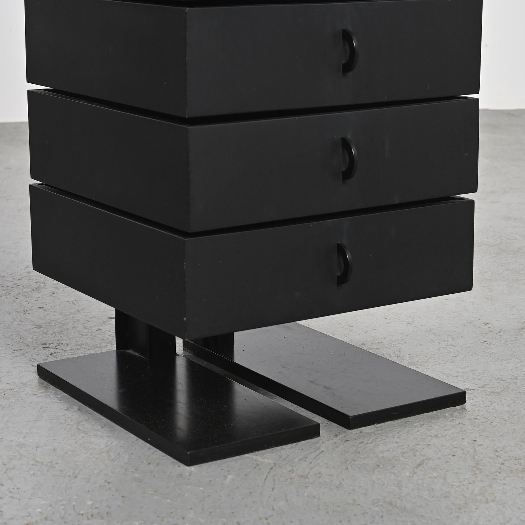 Wood Mario Botta Robot 619 Chest of Drawers
