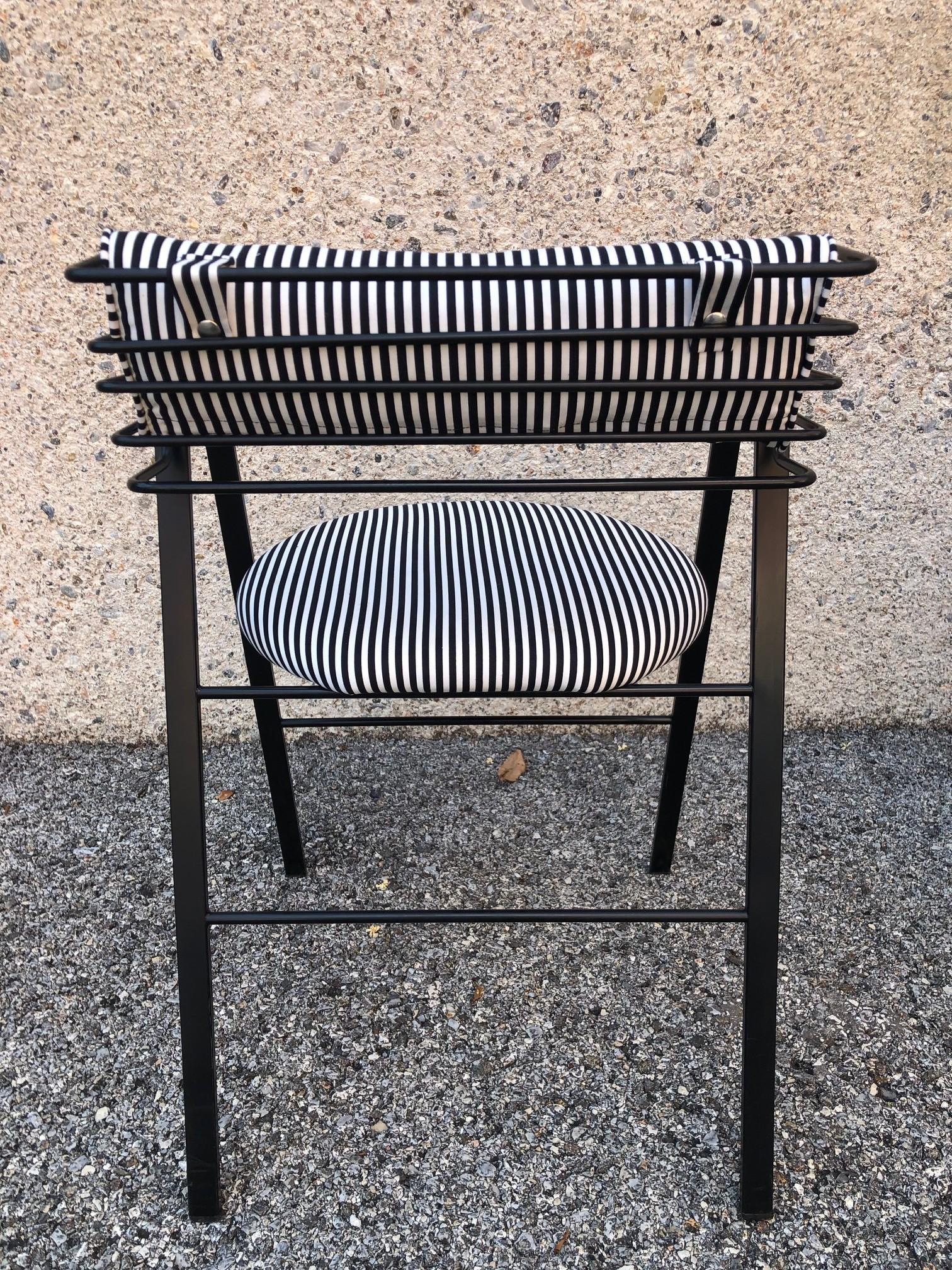 Italian Mario Botta Set of 4 Chairs, Made in Italy, 1990s Metal