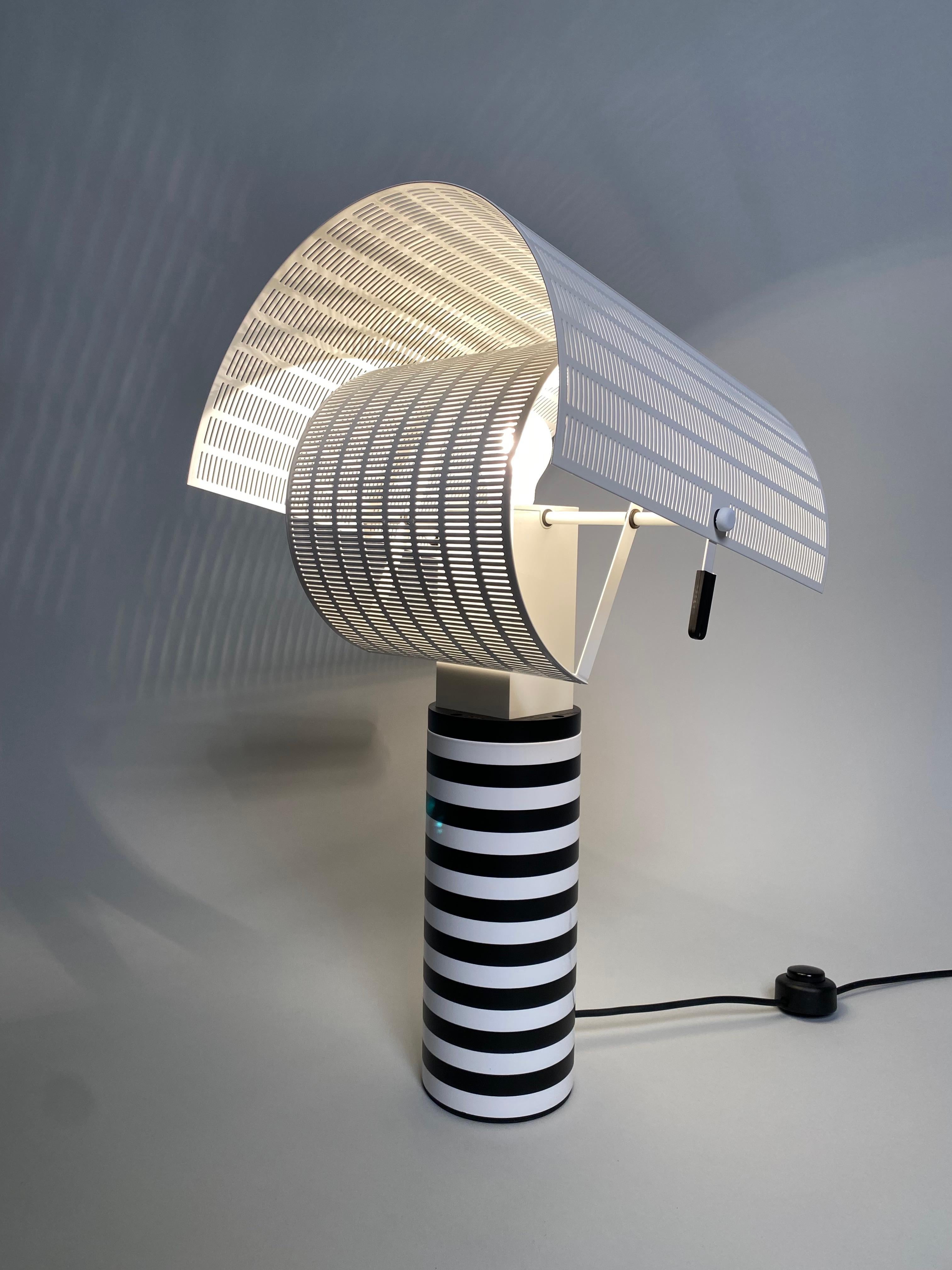 Métal Mario Botta, lampes de bureau postmodernes « Shogun », Artemide Milano, années 1980 en vente