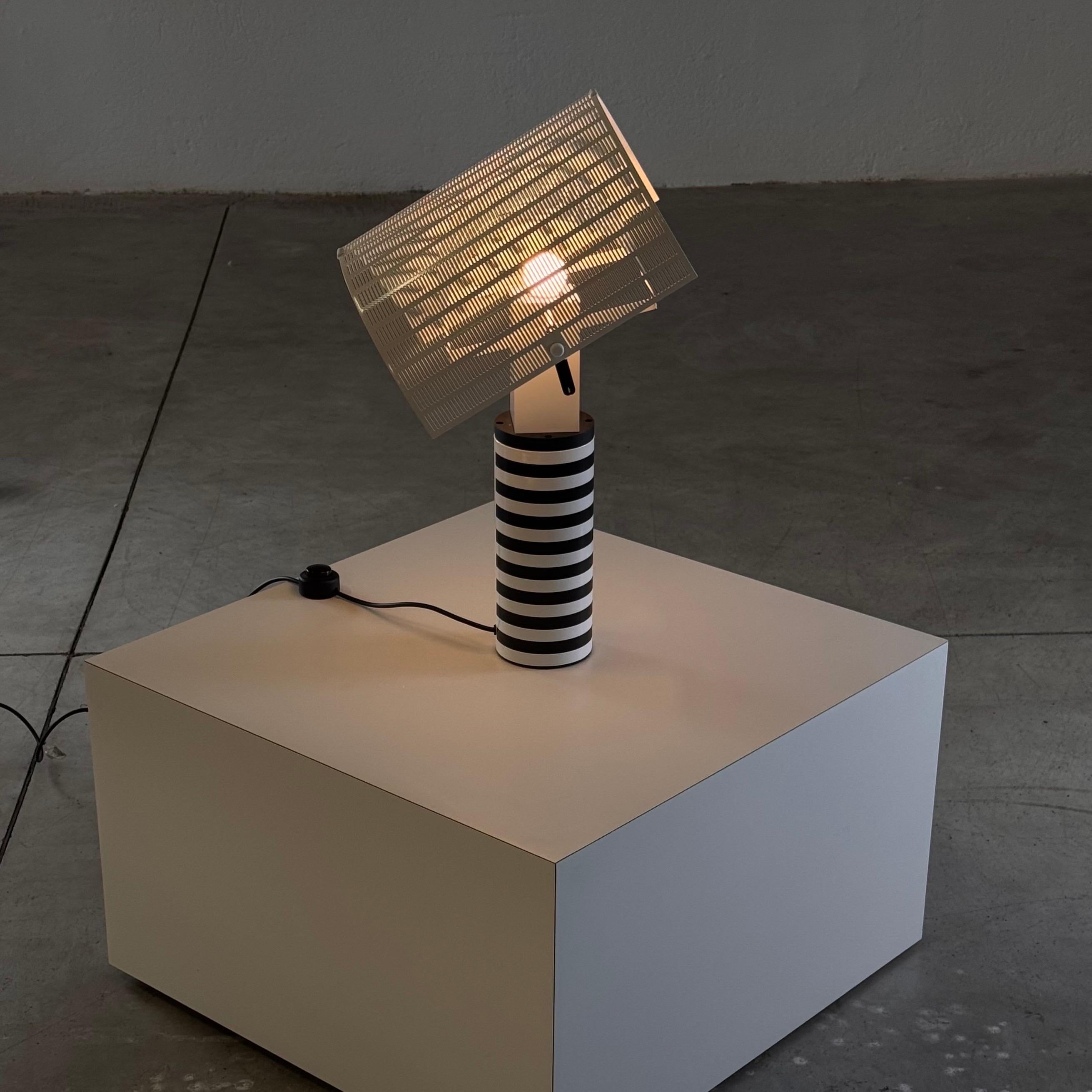 Lacquered Mario Botta 'Shogun' Table Lamp for Artemide, Italy, 1986