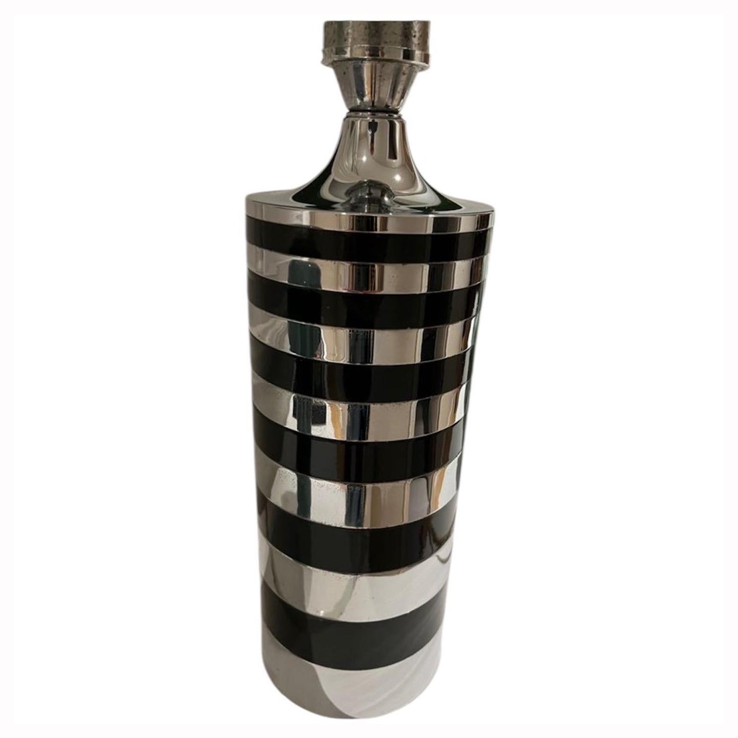 Mario Botta table lamp chrome black Design , Italy 1970 For Sale