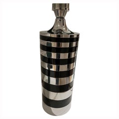 Mario Botta table lamp chrome black Design , Italy 1970