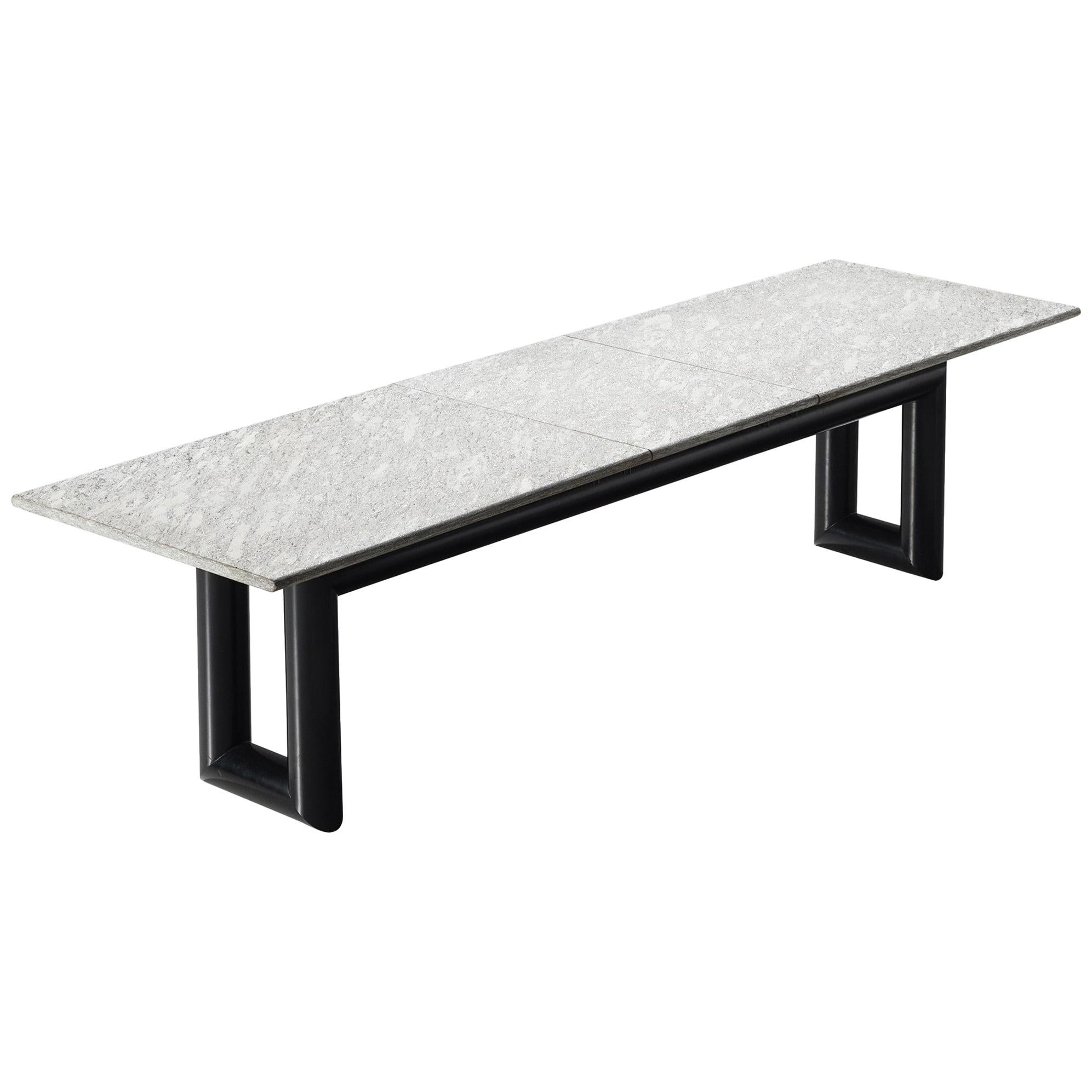 Mario Botta 'Terzo' Table with Grey Stone Top