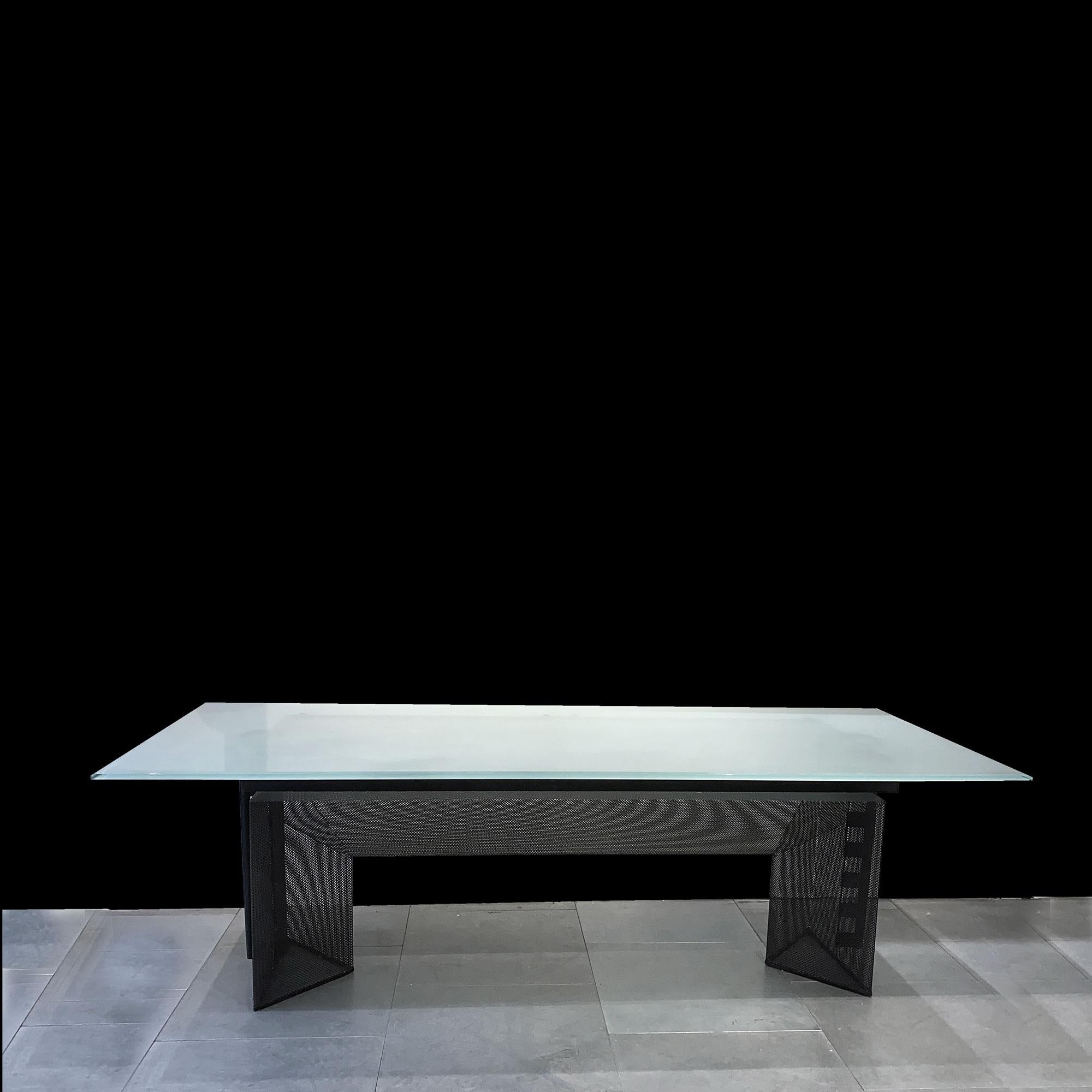 Acier Mario Botta Tesi table Alias 1986 en vente
