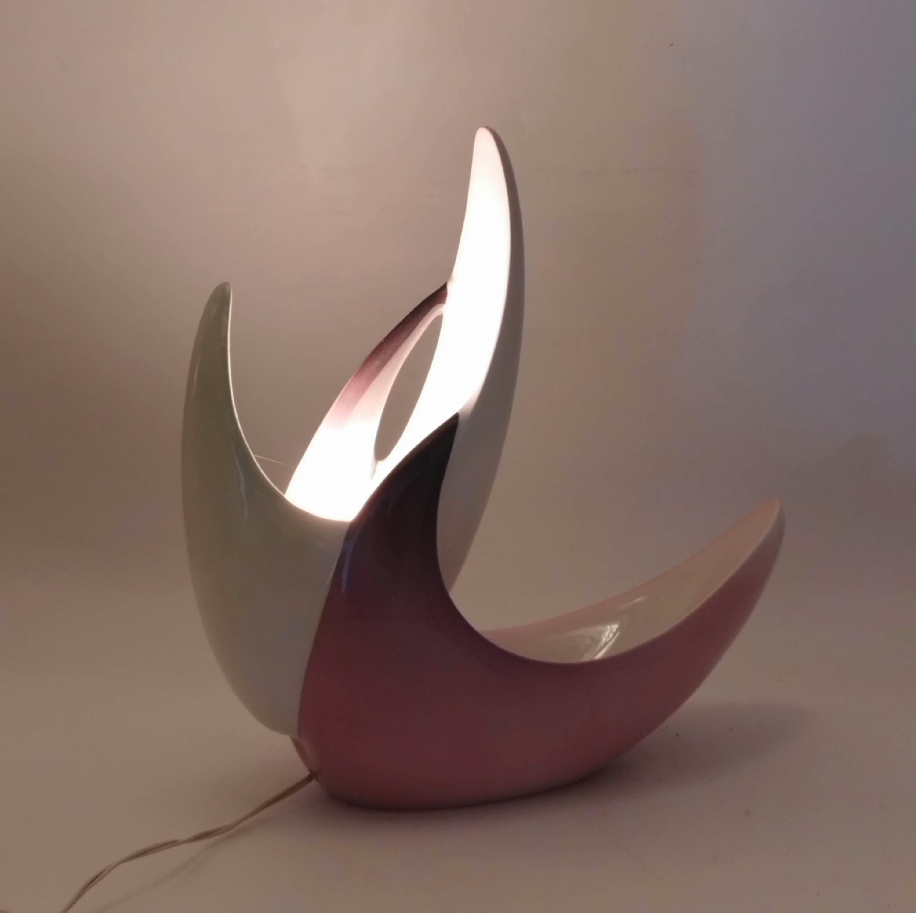Mario Brunetti for Ariele Torino Ceramic Table Lamp N.174, Italy, 1970 For Sale 1