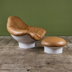 Mario Brunu 'Rodica' Lounge Chair and Ottoman