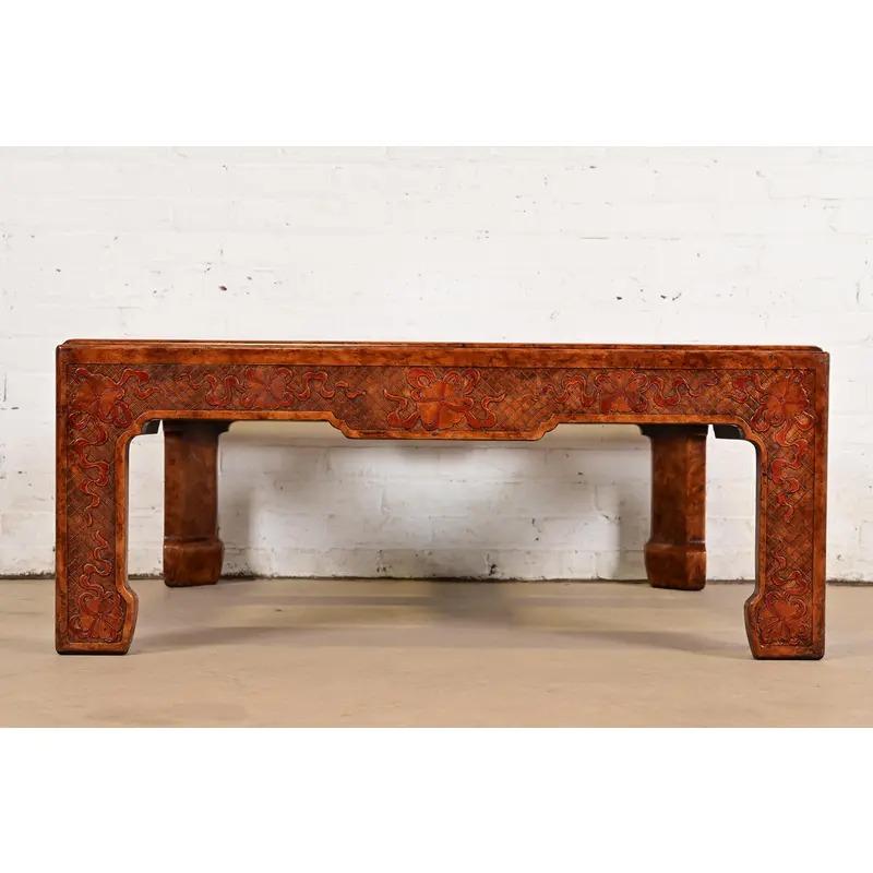 Mario Buatta pour John Widdicomb Table basse Chinoiserie Hollywood Regency Bon état - En vente à South Bend, IN