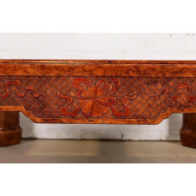 Mario Buatta pour John Widdicomb Table basse Chinoiserie Hollywood Regency en vente 2