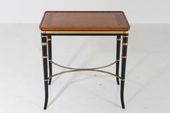 Mario Buatta for John Widdicomb Regency Style Ebonized End Table