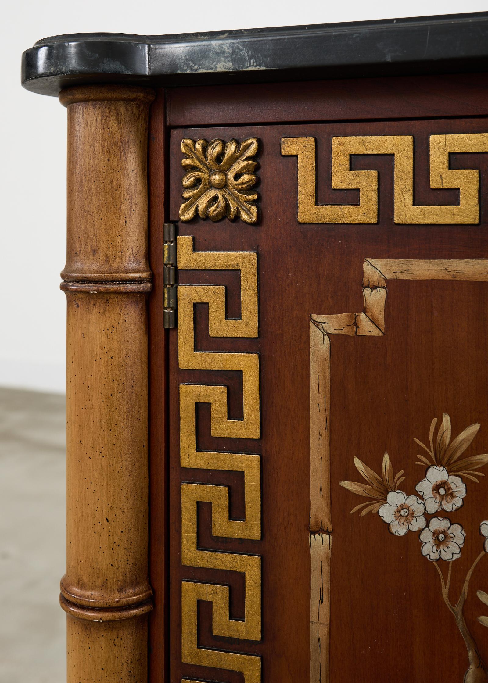 Mario Buatta for Widdicomb Chinoiserie Decorated Server Cabinet 6