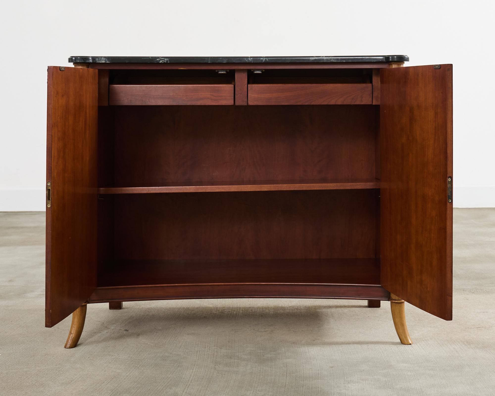 Mario Buatta for Widdicomb Chinoiserie Decorated Server Cabinet 7