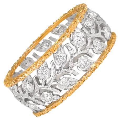 Mario Buccellati Diamond Ramage Wedding Band, 18k Gold 