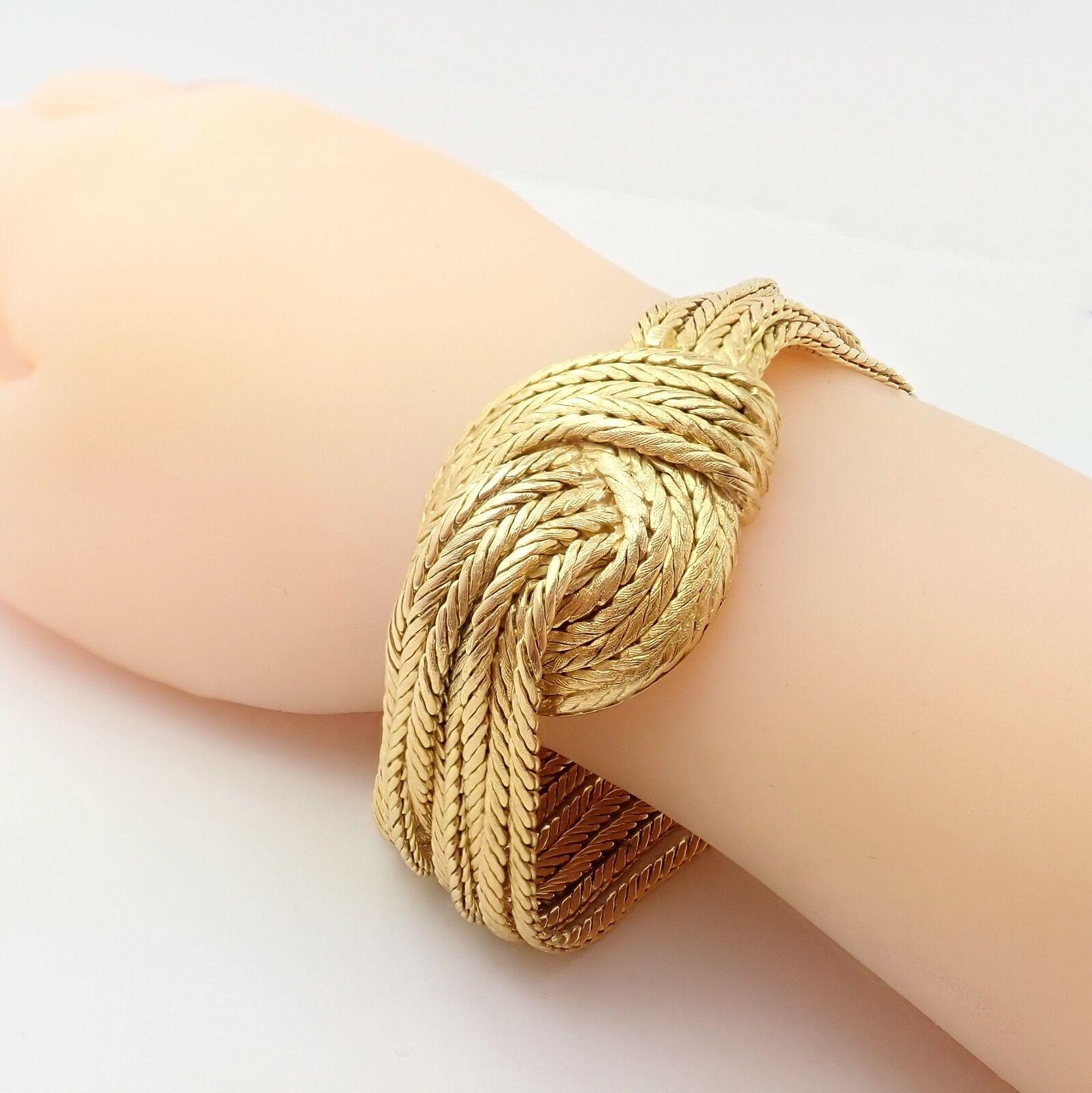 Mario Buccellati 11strängiges Gelbgold-Seil-Armband im Zustand „Hervorragend“ in Southampton, PA