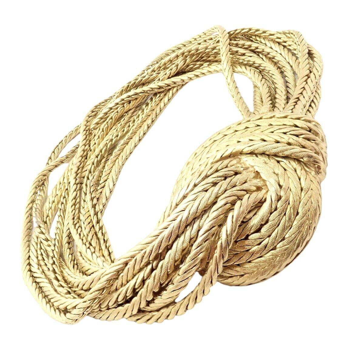 Mario Buccellati 11strängiges Gelbgold-Seil-Armband 1