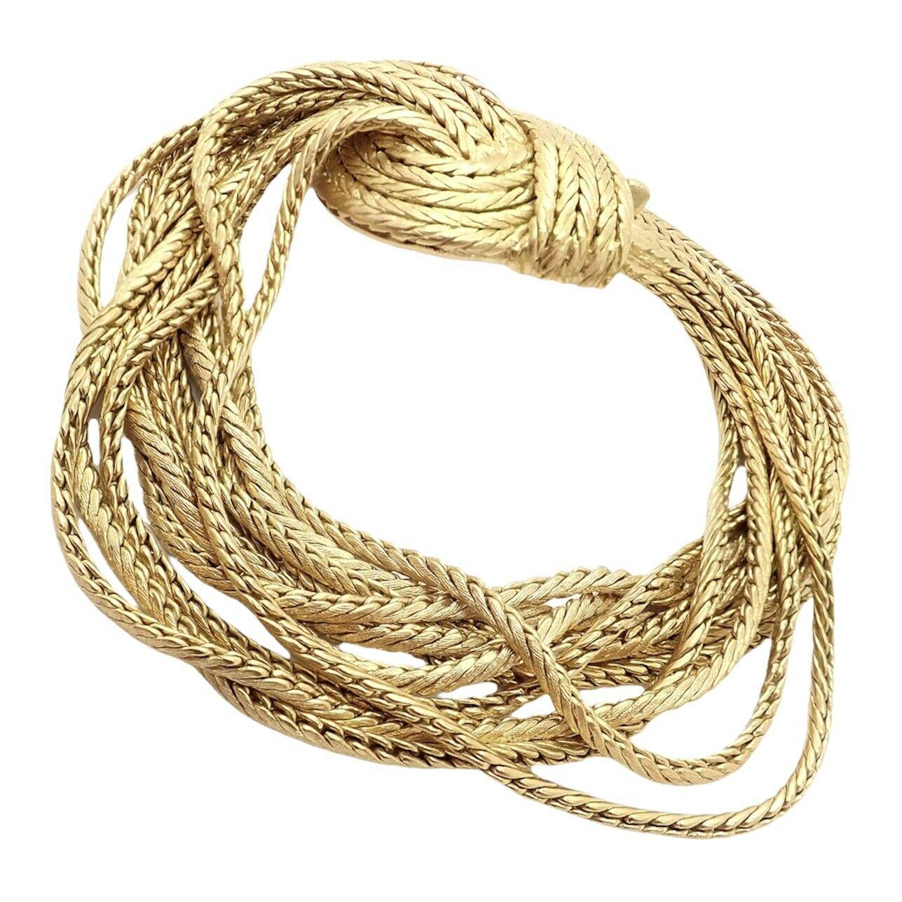 Mario Buccellati 11strängiges Gelbgold-Seil-Armband 3