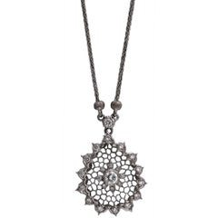 Mario Buccellati 18 Karat White Gold Diamond Necklace
