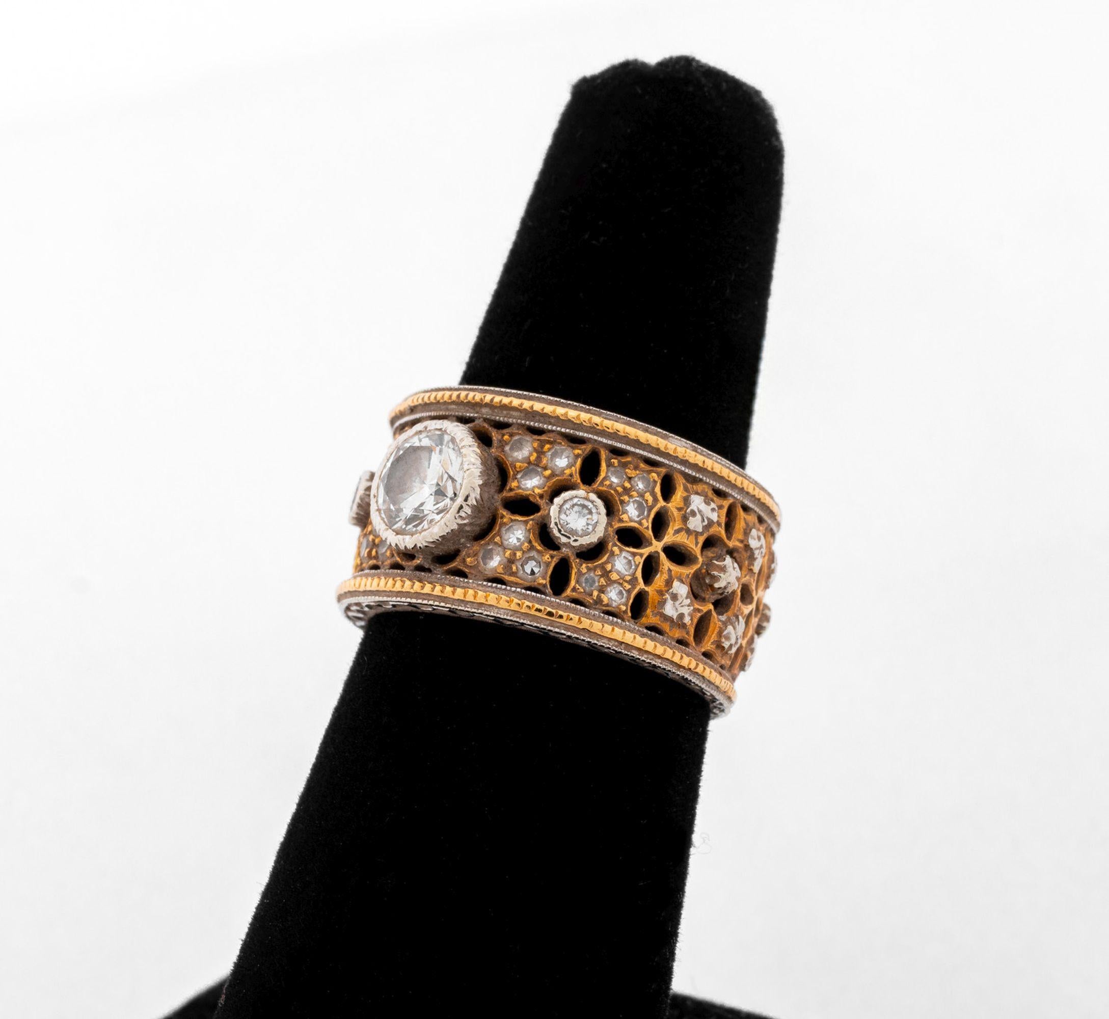 Mario Buccellati 18K Diamantring im Angebot 2