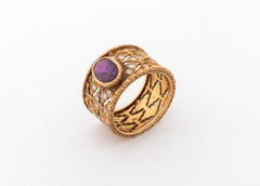 Mario Buccellati 18K Rubin-Diamant-Ring