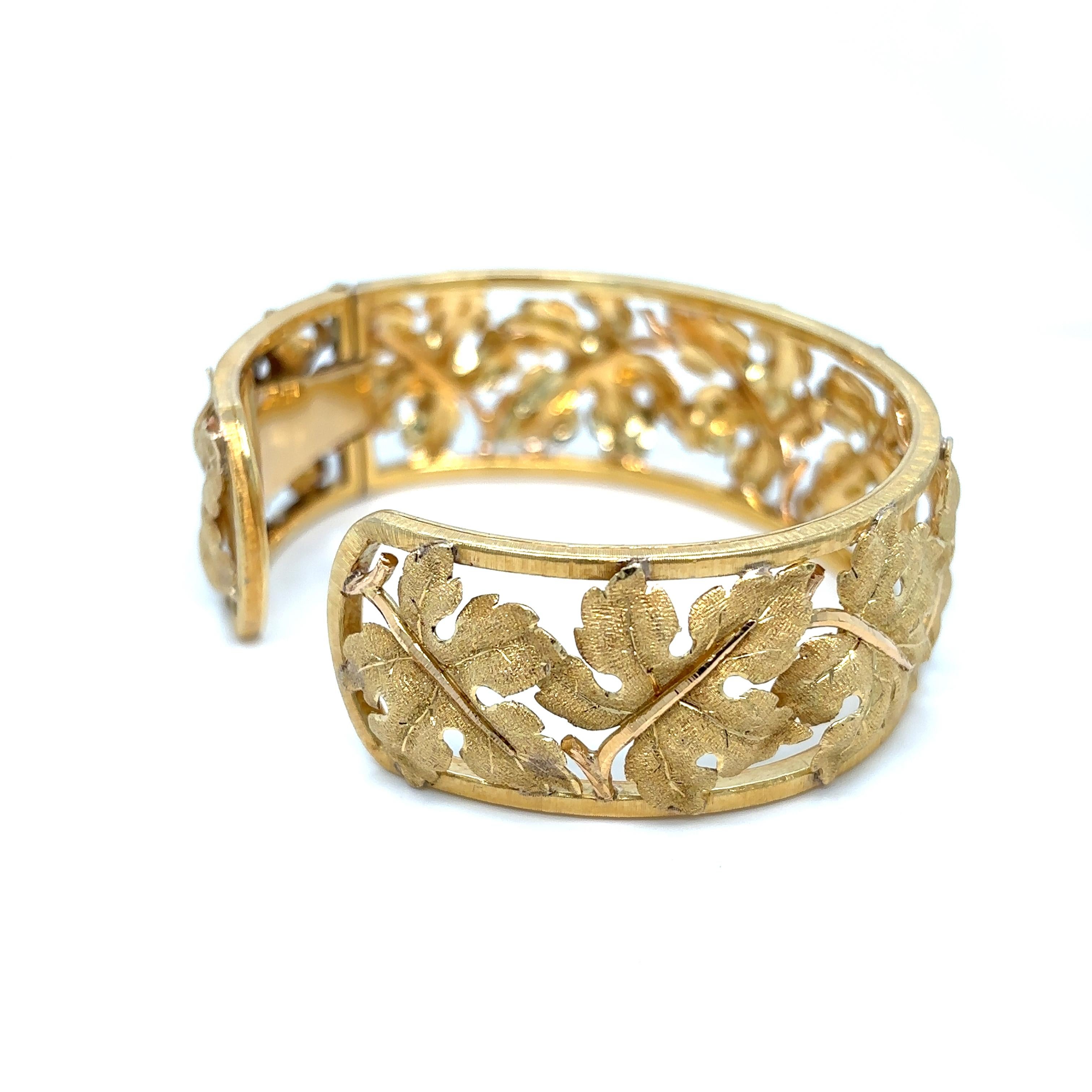 Women's Mario Buccellati 18K Yellow Gold Cuff Bracelet