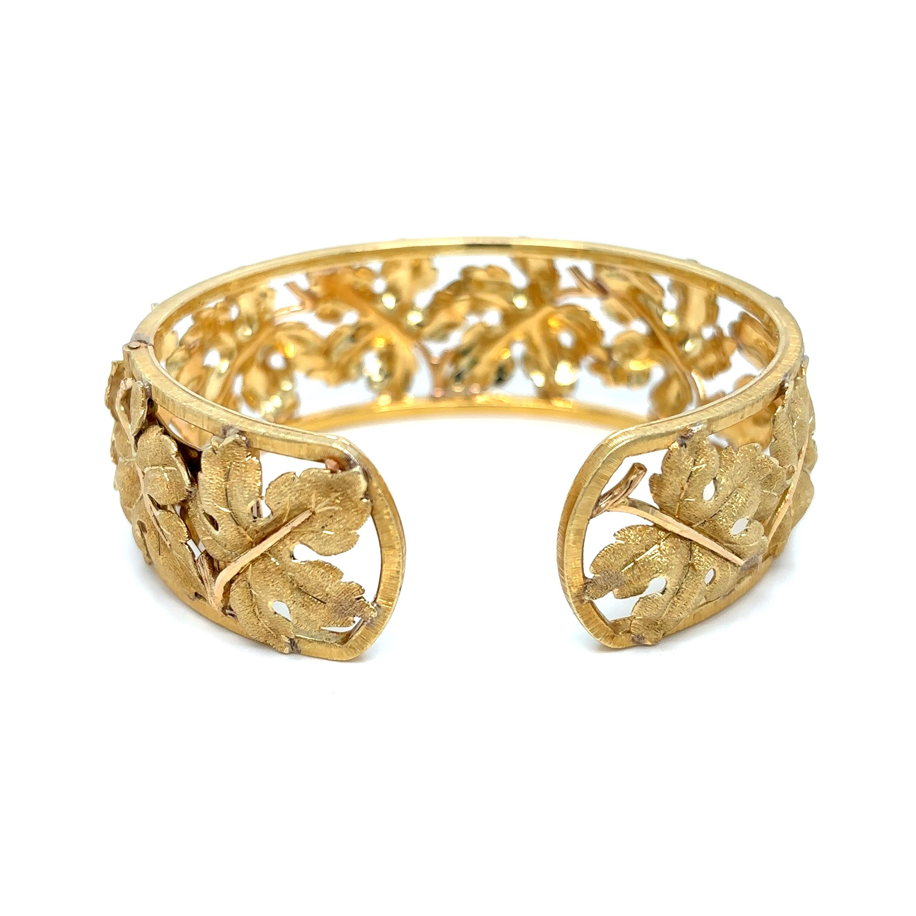 Mario Buccellati 18K Yellow Gold Cuff Bracelet 1