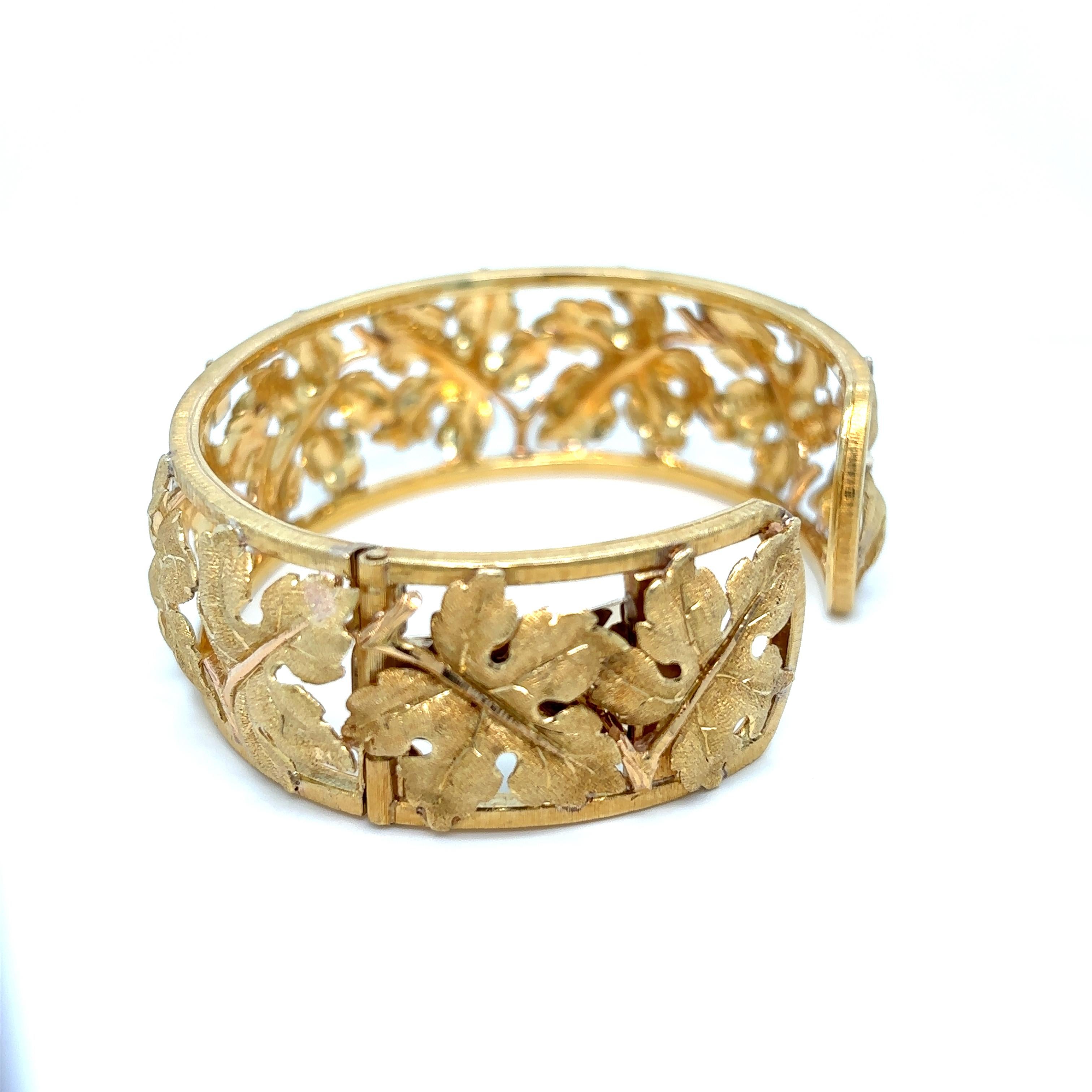 Mario Buccellati 18K Yellow Gold Cuff Bracelet 2