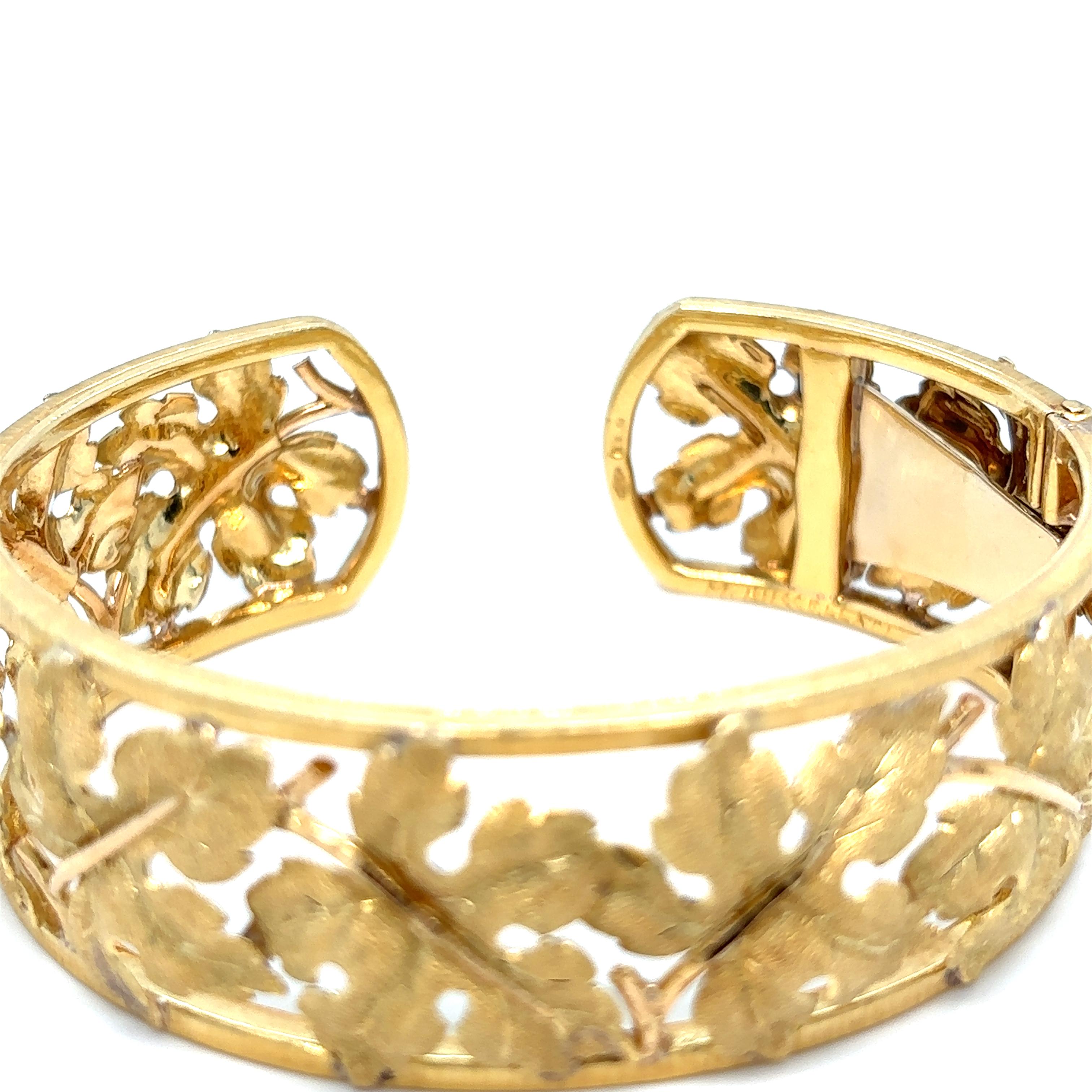 Mario Buccellati 18K Yellow Gold Cuff Bracelet 3