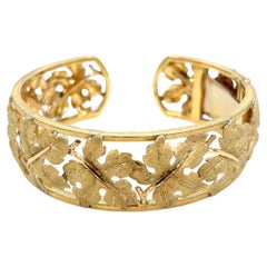 Mario Buccellati 18K Yellow Gold Cuff Bracelet