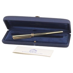 Mario Buccellati 18 Karat Gelbgold Roller Kugelschreiber mit Schachtel
