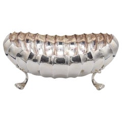 MARIO BUCCELLATI 1960 Scalloped Center Ovoid Vase In Solid .925 Sterling Silver