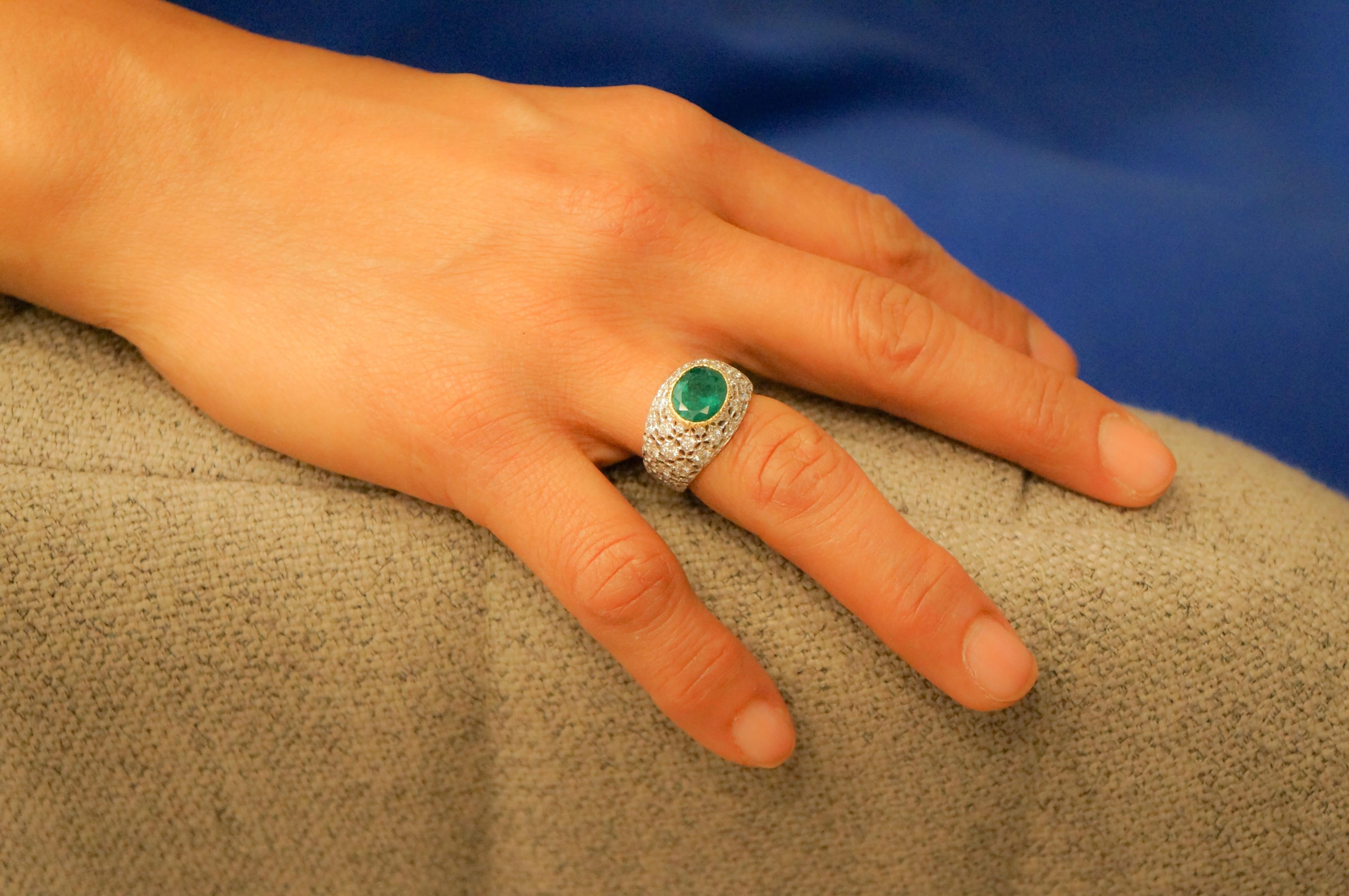 colombian emerald ring
