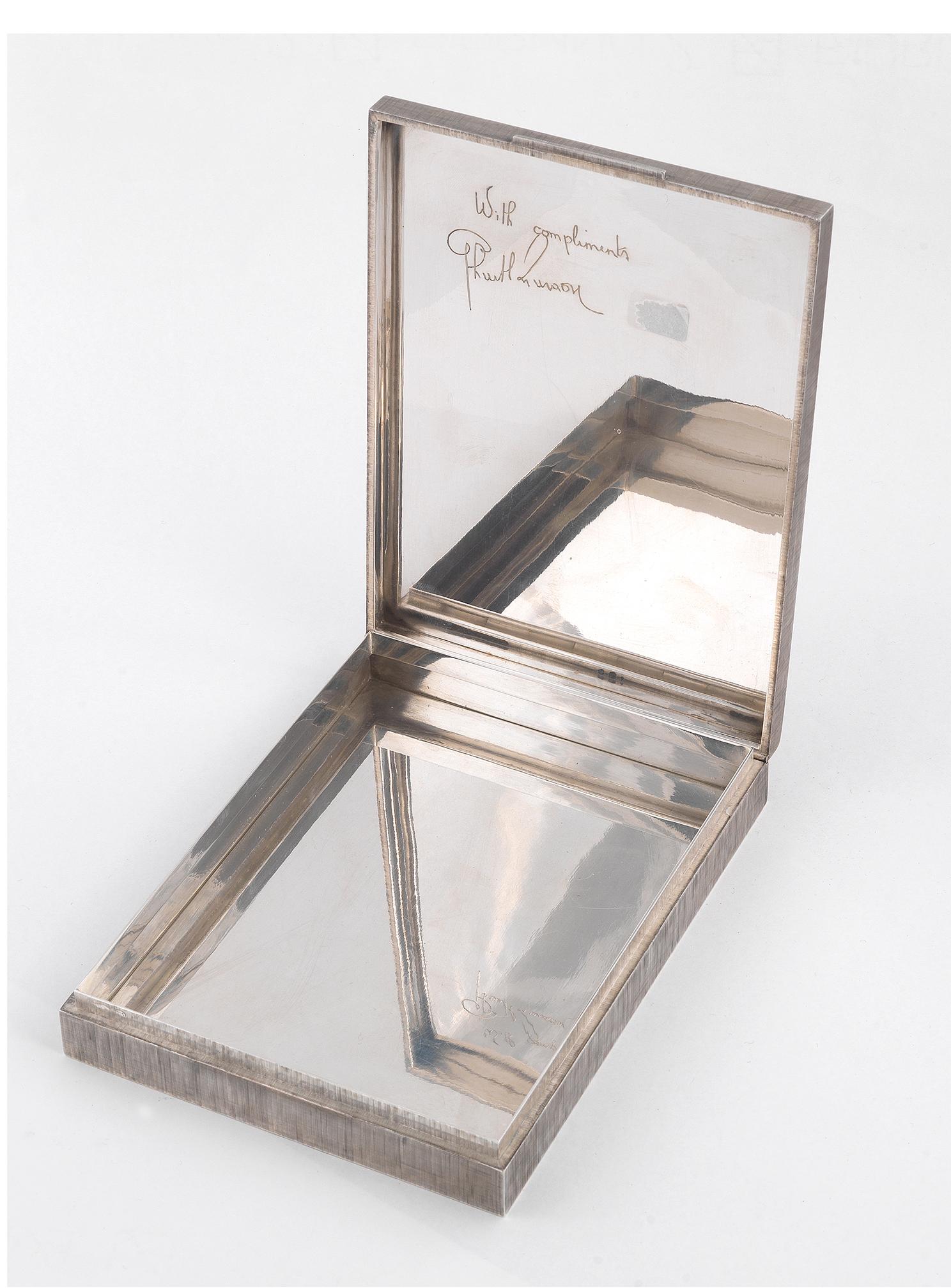 Mid-Century Modern Mario Buccellati, a 20th Century Italian Silver Table Box