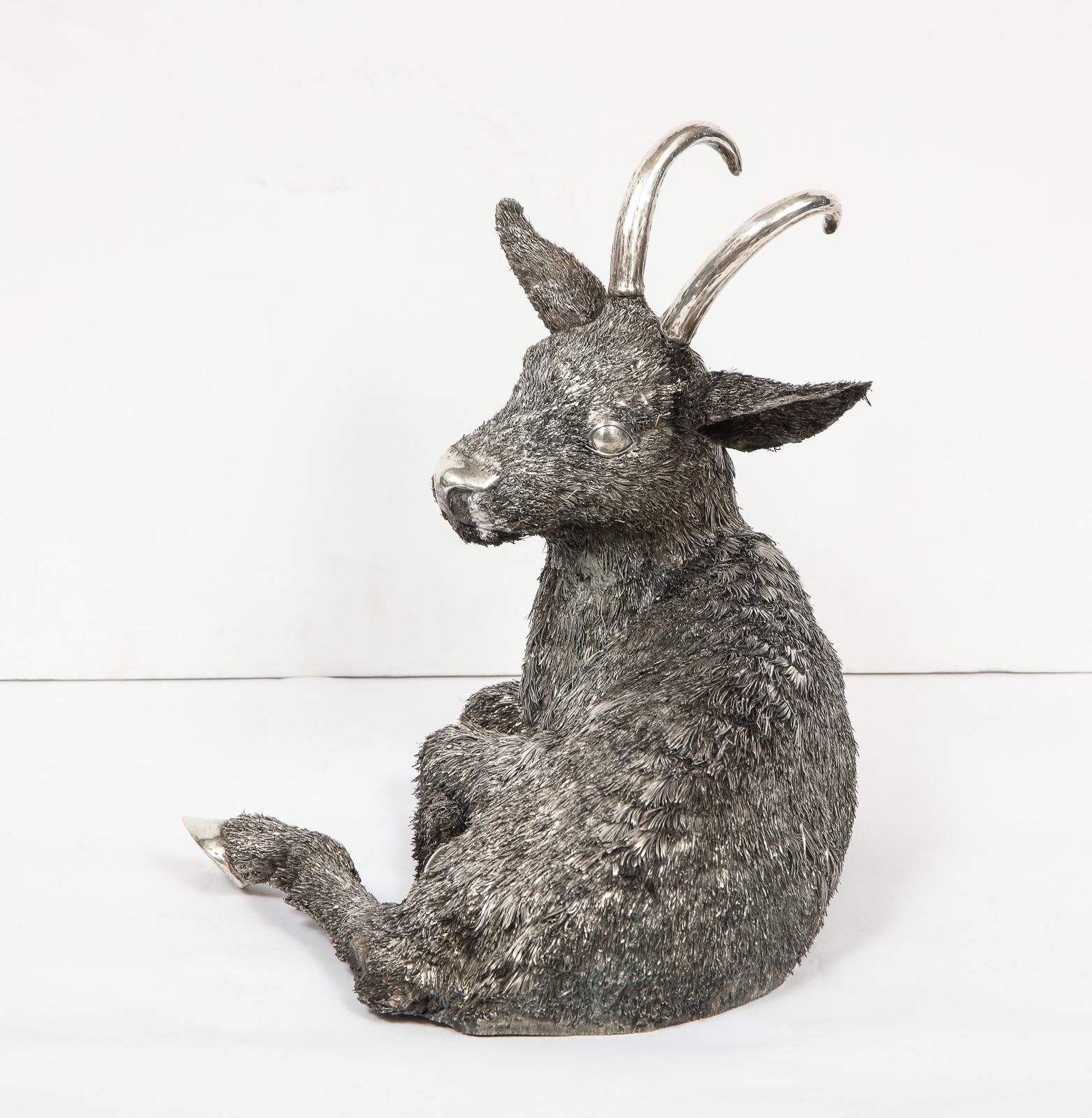 Mario Buccellati, a Rare and Exceptional Italian Silver Goat 6
