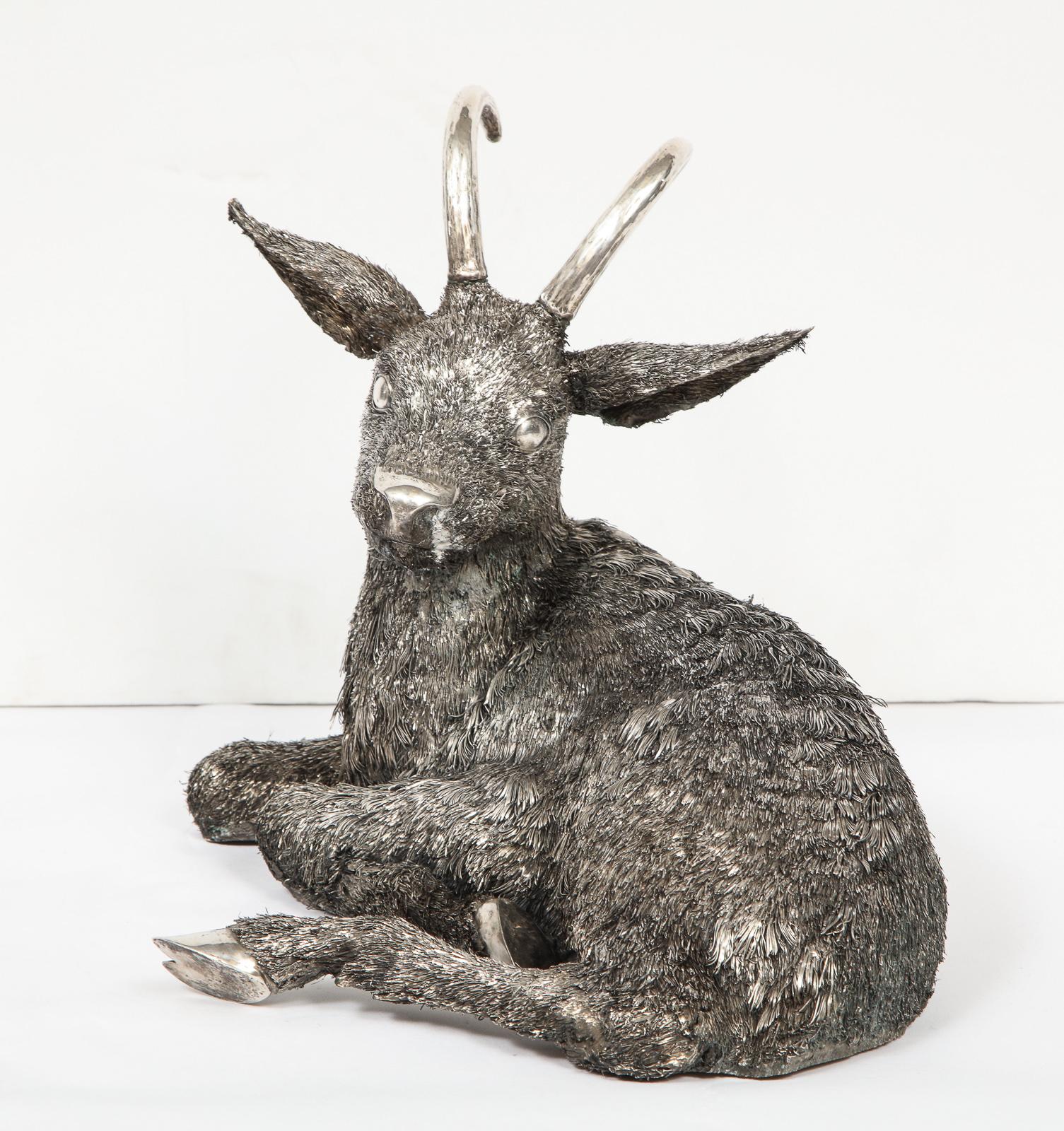 Mario Buccellati, a Rare and Exceptional Italian Silver Goat 8