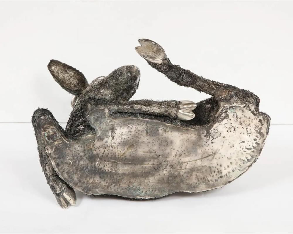 Mario Buccellati, a Rare and Exceptional Italian Silver Goat For Sale 11