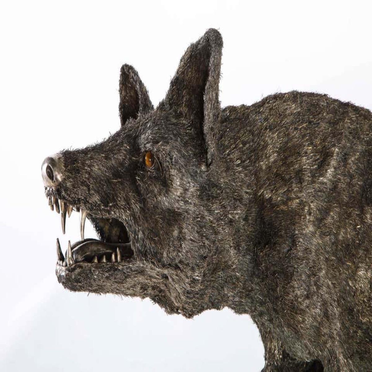 Mario Buccellati a Rare and Exceptional Nearly Life-Size Silver Wolf, circa 1970 1