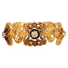 Mario Buccellati Bracciale antico in oro 18 carati con diamanti