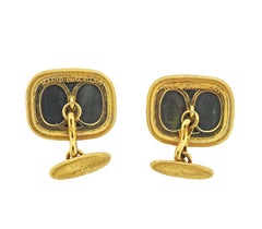 Mario Buccellati Bloodstone Gold Cufflinks