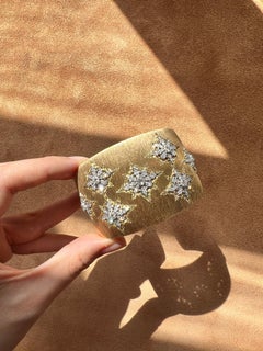Mario Buccellati Pulsera de diamantes y oro de 18 quilates, años 70