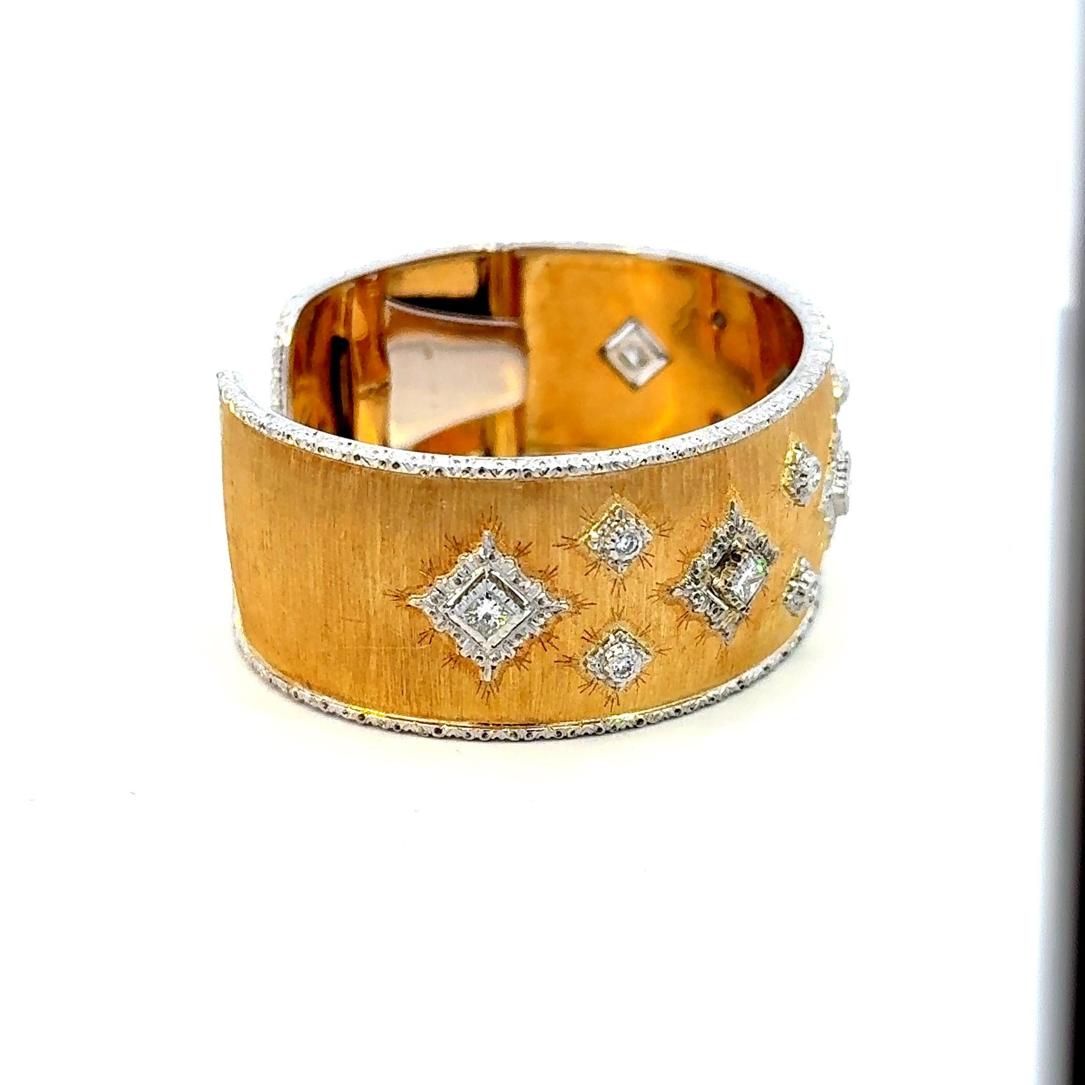 Mario Buccellati Gold and Diamonds Bangle 1