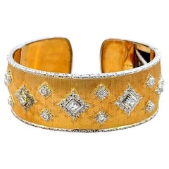 Mario Buccellati Gold and Diamonds Bangle