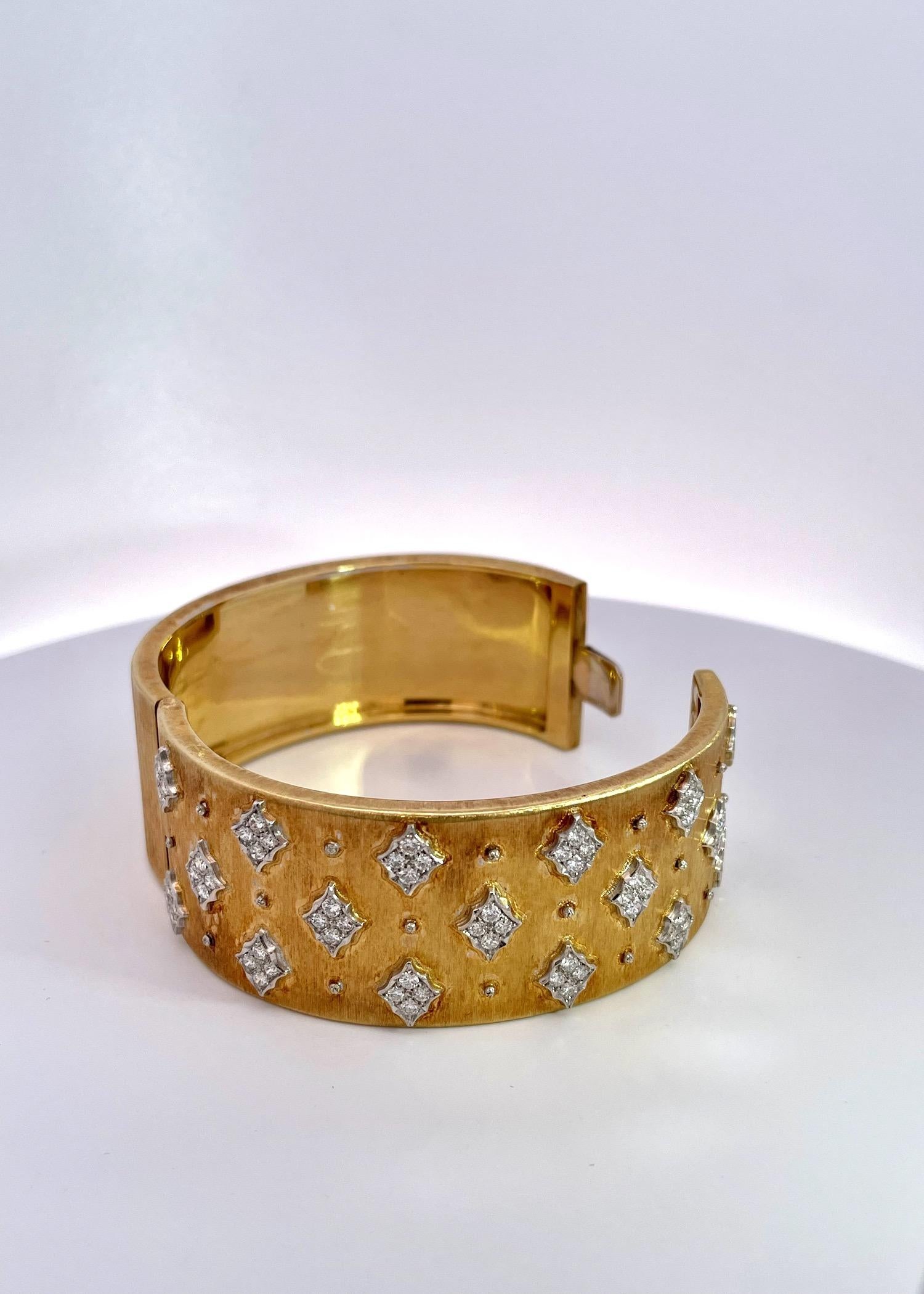 Bracciale Mario Buccellati in oro con diamanti 18 carati in vendita 5