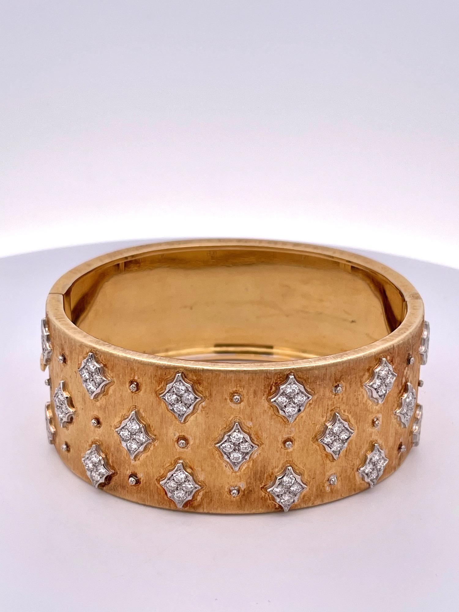 Bracciale Mario Buccellati in oro con diamanti 18 carati in vendita 6