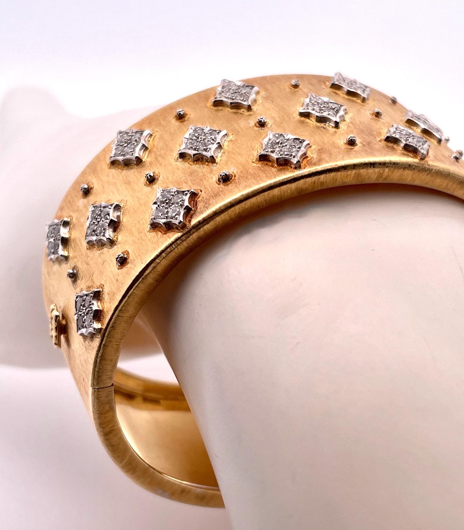 Bracciale Mario Buccellati in oro con diamanti 18 carati in vendita 3