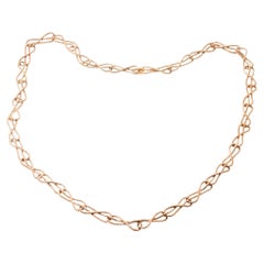 Mario Buccellati Gold Interlocked Link Long Necklace
