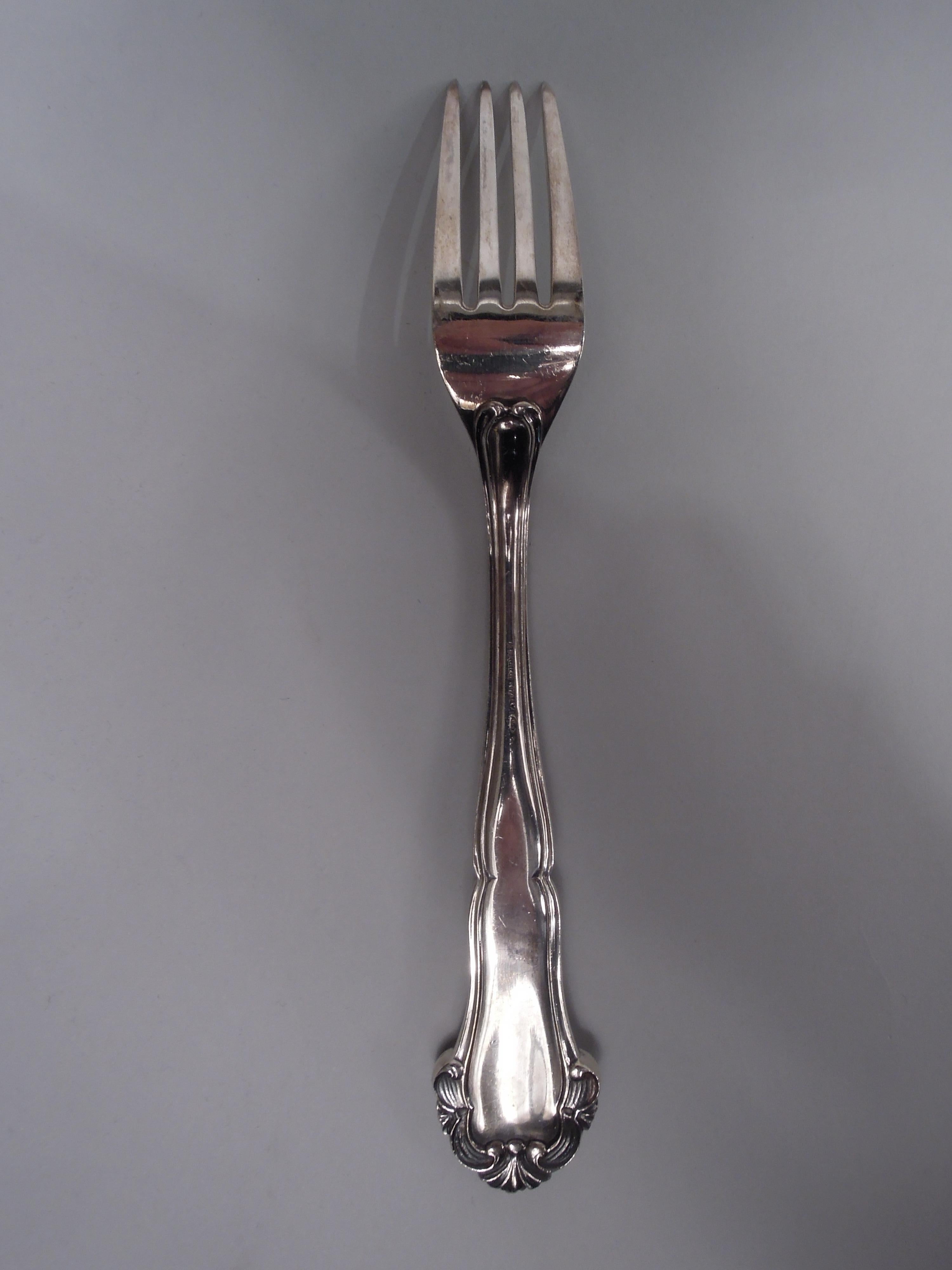 Italian Mario Buccellati Grande Imperiale Sterling Silver Dinner Set for 8 For Sale