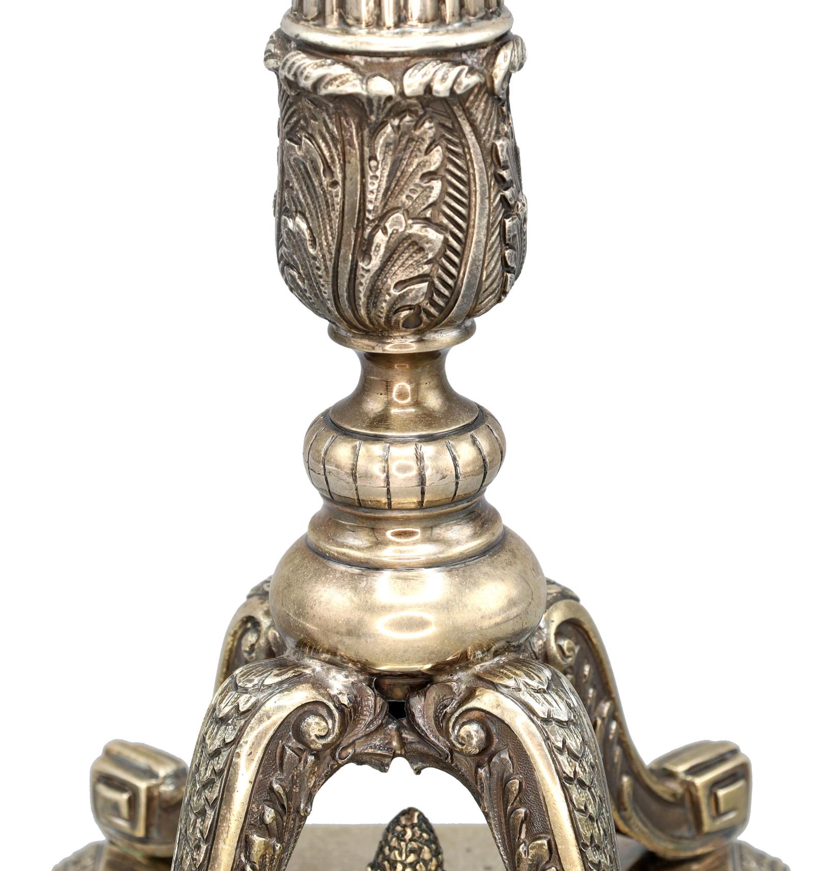 Mario Buccellati, Italian Mid-Century Sterling Silver Hanukkah Menorah, ca. 1950 For Sale 1