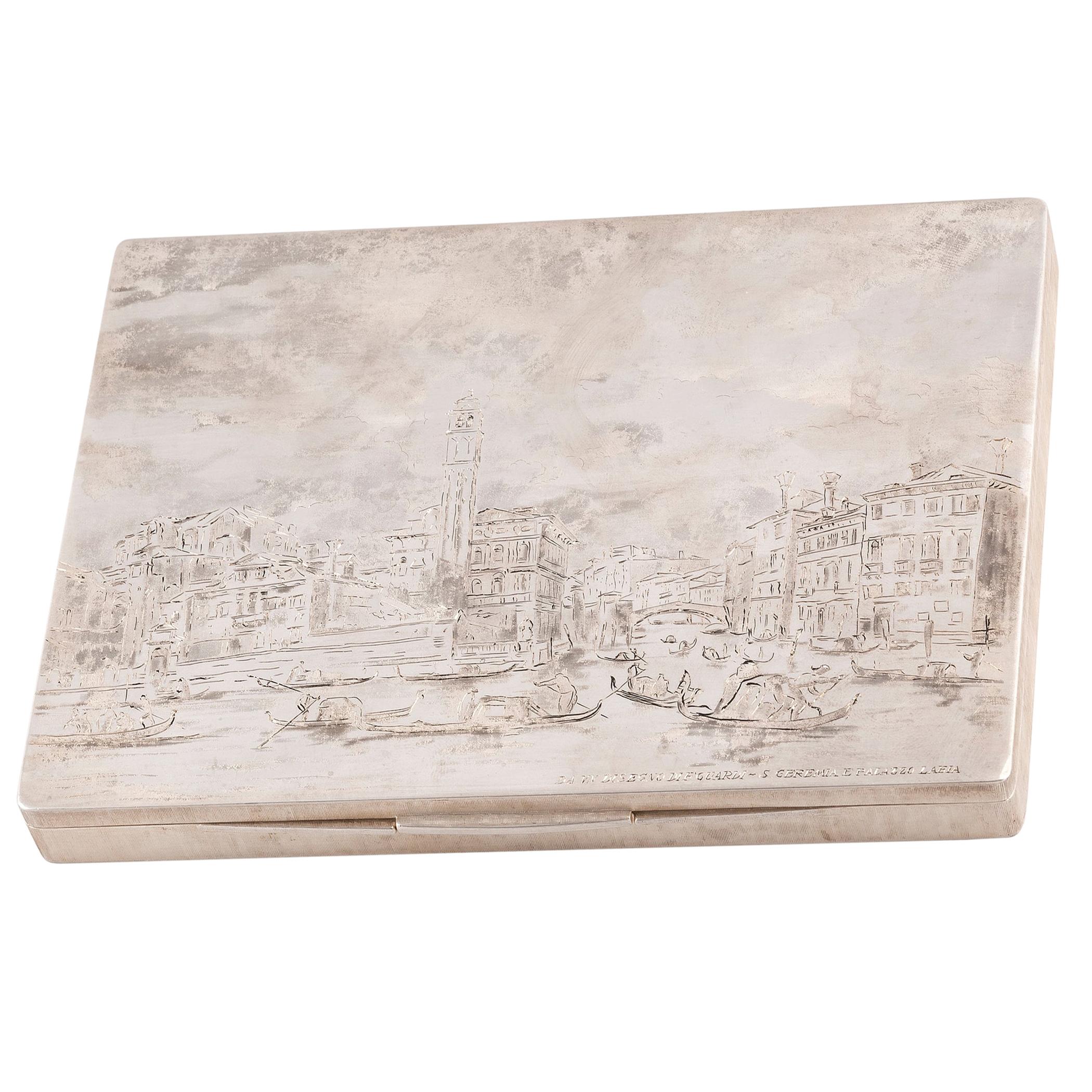 Mario Buccellati Large Silver Cigar Box