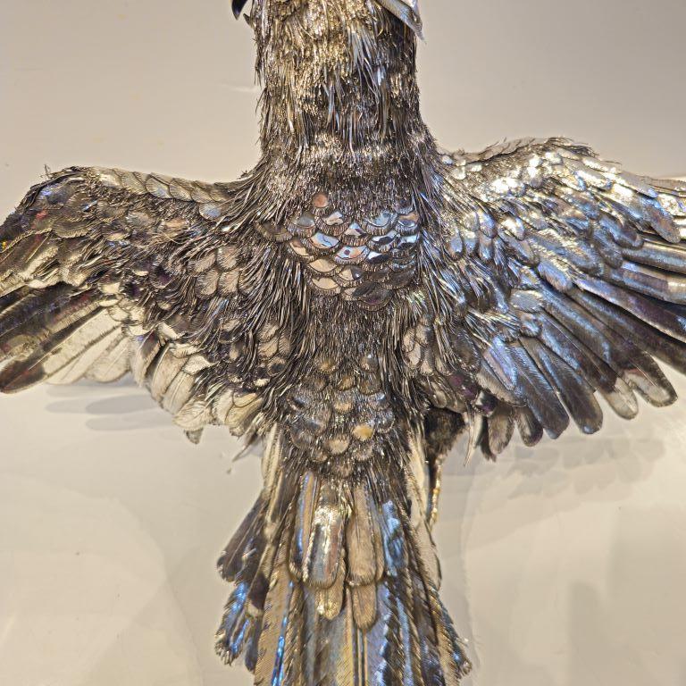 Mario Buccellati Large Size Silver Parrot  For Sale 3